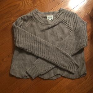 Wilfred Cropped Scalloped Sweater|Artizia